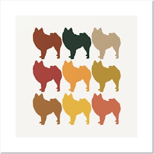 Pomeranians in Rainbow Colors Posters and Art